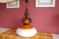 Vintage Lampe Keramik mit Opal Glas Schirm 70er Sachsen-Anhalt - Wernigerode Vorschau
