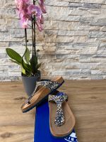 Birkenstock Gizeh Vegan Schwarz mit Blumenmuster Gr.38 Wandsbek - Hamburg Poppenbüttel Vorschau