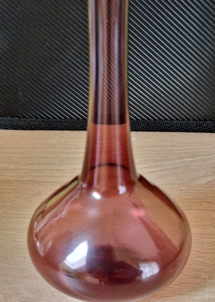 DDR Lauschaer Vase mundgeblasen 22 cm 70er Jahre in Bischofroda