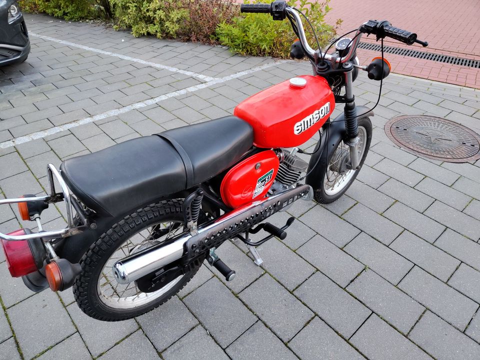 Moped Simson S51 4 Gang Baujahr 1984 in Radbruch