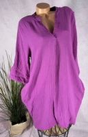 crinkle Musselin Kleid Tunika v-neck - berry 38 40 42 Nürnberg (Mittelfr) - Aussenstadt-Sued Vorschau