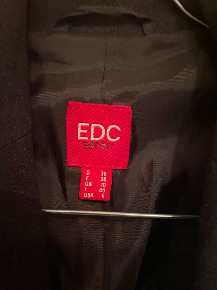 Esprit EDC Hosenanzug Anzug Damen schwarz 36 Blazer Hose Jacket in Untereisesheim