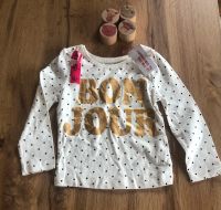 Longsleeve mit Gold -Schrift „Bonjour“, 92, Primark Bayern - Bad Staffelstein Vorschau