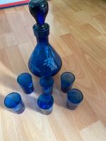 DDR Karaffe Likör Blau 6 Gläser Feinschliff Muster Dresden - Leubnitz-Neuostra Vorschau
