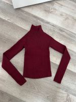 Bershka Langarmshirt Feinstrickpullover Gr. XS rot dunkelrot Innenstadt - Köln Altstadt Vorschau