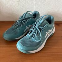 Blau-weiße Tennisschuhe von Asics Größe 39 Sportschuhe Sneaker Berlin - Steglitz Vorschau