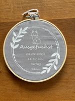 Geburtsgeschenk Geburtsdaten Babygeschenk Stickrahmen bedruckt Bayern - Postbauer-Heng Vorschau