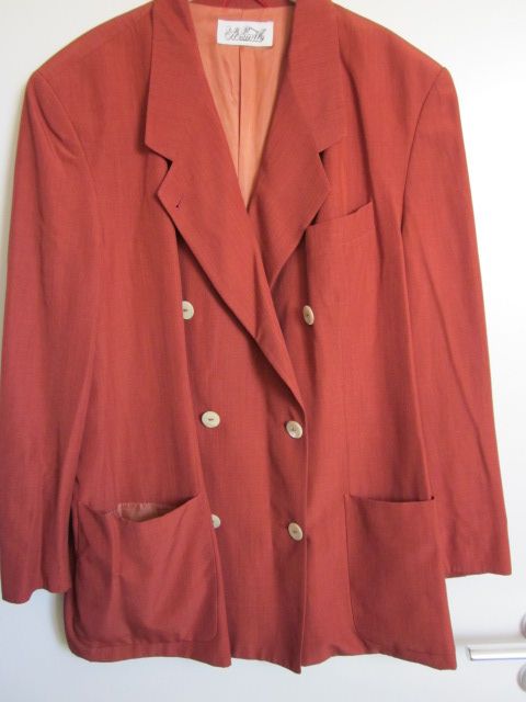 Blazer Jacke Gr.46 rot 50% Wolle hochwertig in Tappendorf