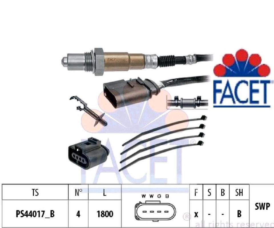FACET 10.8247 Lambdasonde Lamdasonde für Audi für Seat Vw Skoda in Berlin