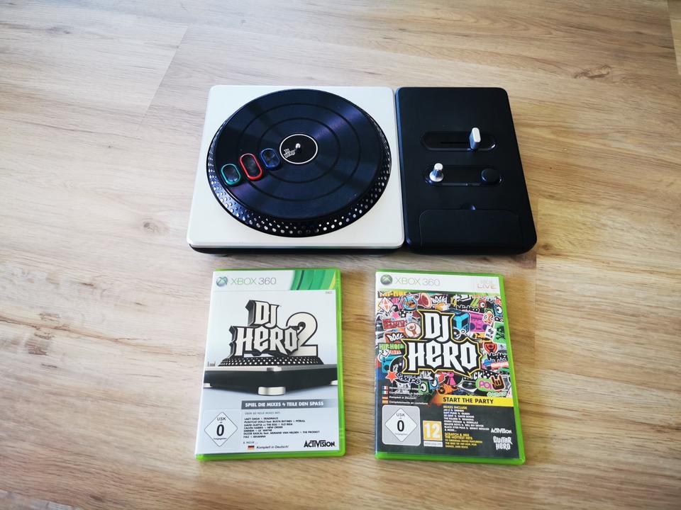 DJ Hero Turntable Pult Wireless Controller für XBox 360 Set in Kühbach