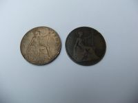 2 x 1 Penny Großbritannien 1907 + 1910 Nordrhein-Westfalen - Remscheid Vorschau