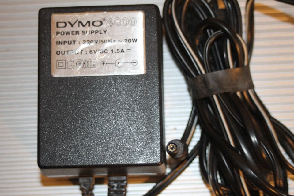 Netzteil Dymo 4000 PowerSupply auf Hohlstecker 5,5/2,1mm 6V 1,5A in Bayern  - Rosenheim | Weiteres PC Zubehör gebraucht kaufen | eBay Kleinanzeigen ist  jetzt Kleinanzeigen