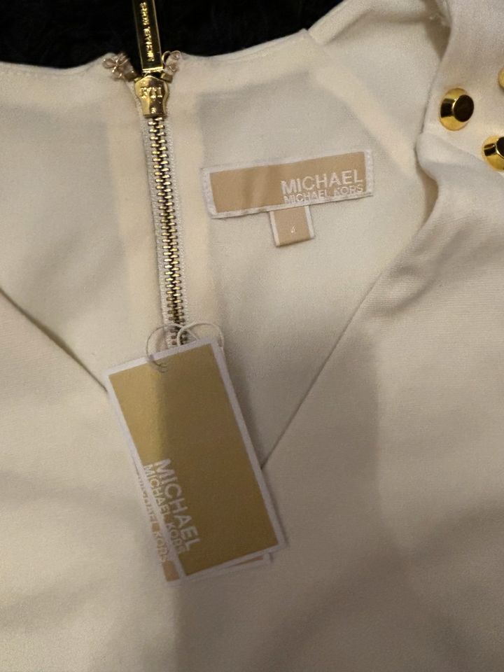 Michael Kors Etuikleid Creme /Gold Gr. 4=36-38 in Berlin