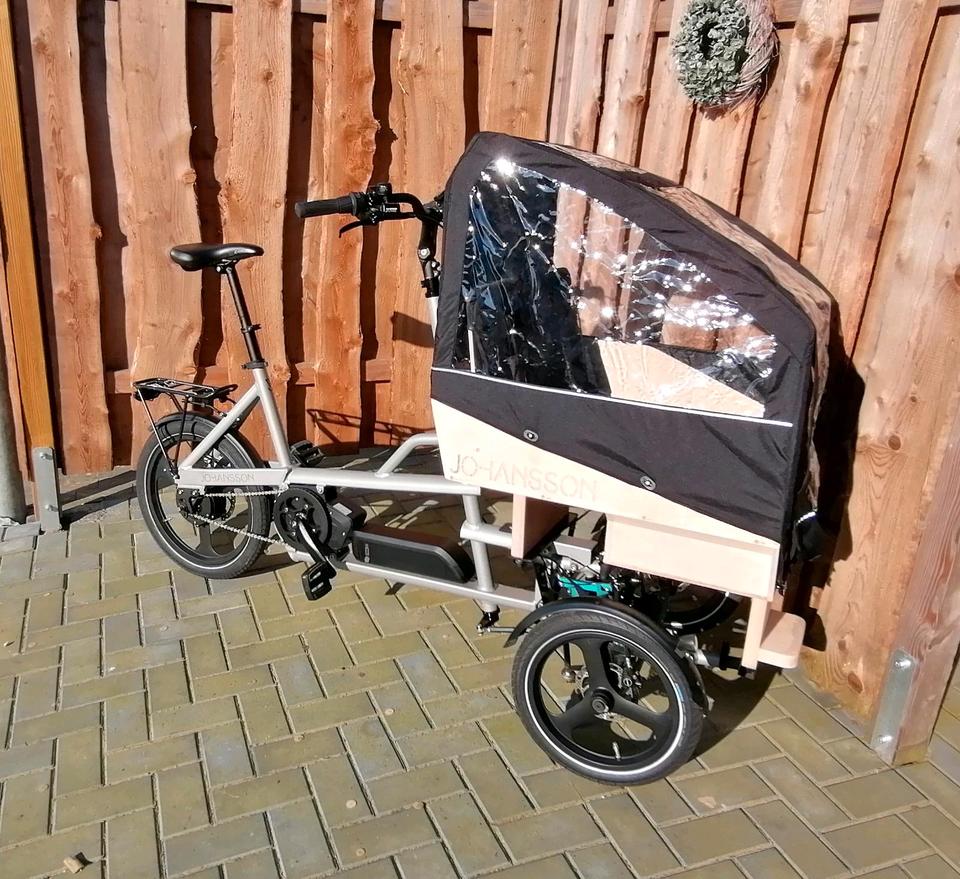 Lastenrad Transportrad Johansson Oscar mit Neigetechnik Brose in Twist