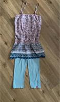 Leichtes Sommeroutfit blau-/rosafarben mit blumigen Muster Hessen - Fulda Vorschau