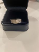 585 Weißgold Ring mit Diamanten (Spass) Dresden - Langebrueck Vorschau