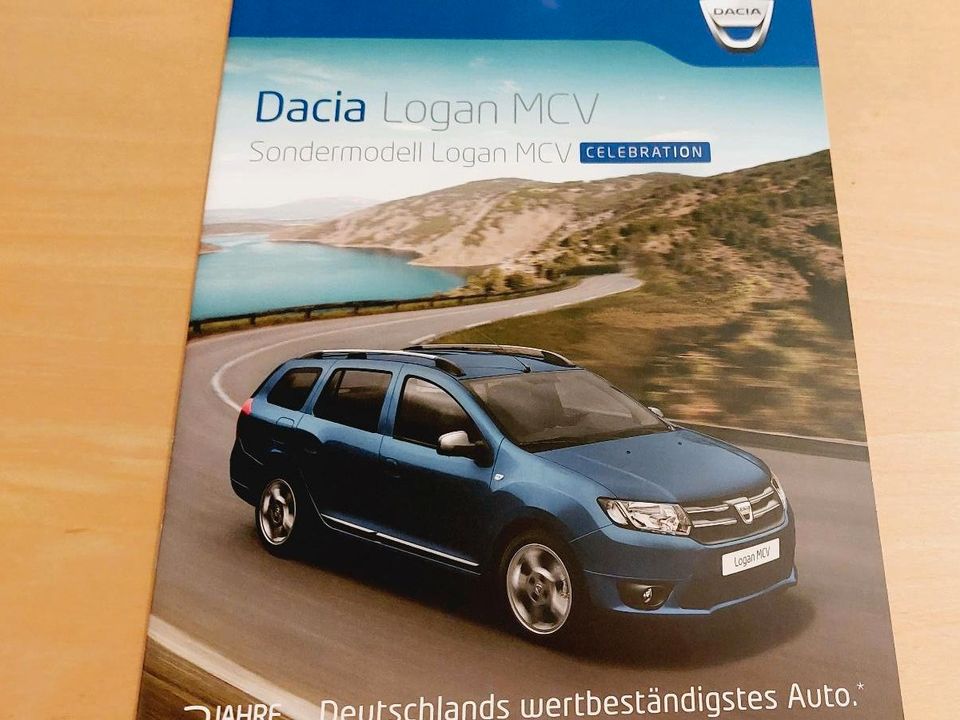 Dacia Logan MCV + Sondermodell Celebration  Prospekt von 2015 in Leverkusen