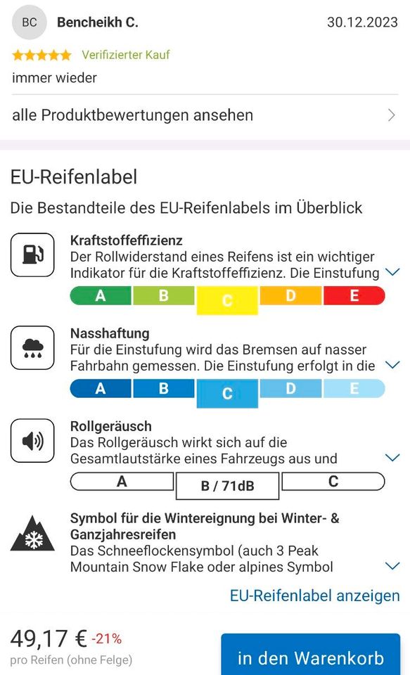 Allwetterreifen Ganzjahresreifen 225/40 R18 in Hochheim am Main