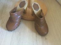 Zara Clogs High Heels Plateau - Boho - Leder hellbraun Holz Bayern - Olching Vorschau