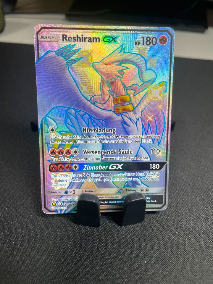 Pokemon karte Reshiram GX in Nehms