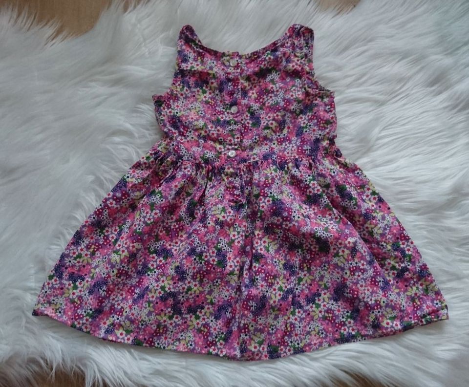 Set Sommer Kleid lila hellblau Blume Melone Gr. 92 H&M Topolino in Rühen