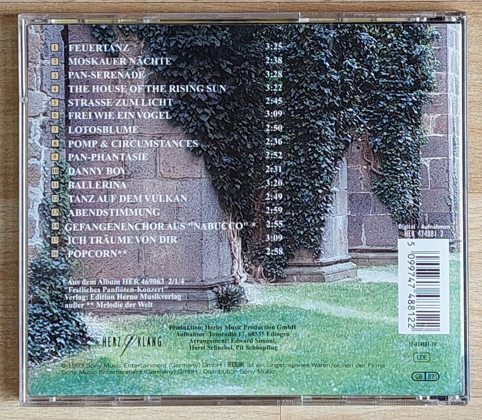 CD von Edward Simoni, Pan - Phantasien in Langenfeld