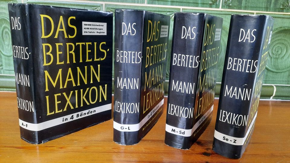 Das Bertelsmann Lexikon, komplett 4 Bände, Jubiläumsausgabe 1963 in Eggenfelden