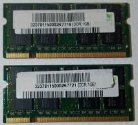 Arbeitsspeicher 2x1GB DDR2 RAM PC2-5300 200-Pin Laptop SODIMM Rheinland-Pfalz - Hüblingen Vorschau