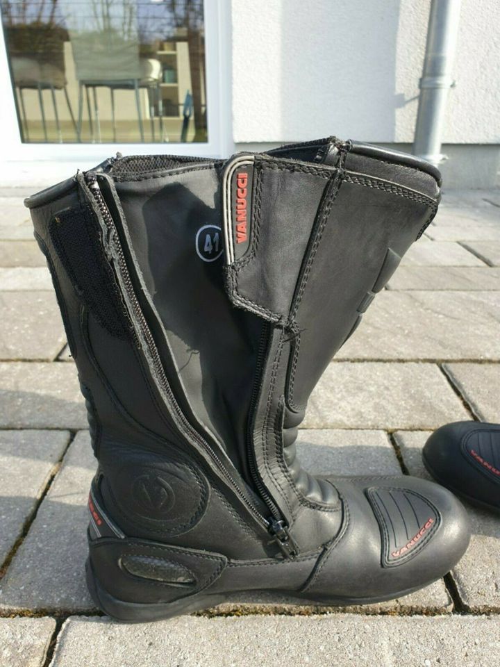 Motorradstiefel Vanucci NEUWERTIG Sympatex Stiefel Leder in Rüber