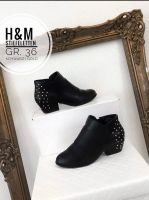 36 H&M Stiefeletten schwarz Gold Nieten Damen Schuhe vintage retr Nordrhein-Westfalen - Leverkusen Vorschau