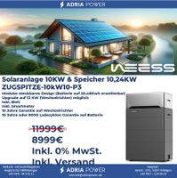 Weess Solaranlage 10KW & Speicher 10,24KW  ZUGSPITZE-10kW10-P3 Baden-Württemberg - Tübingen Vorschau