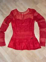 Guess Shirt Gr S / 36 Longsleeve Oberteil Bluse rot Brandenburg - Zeuthen Vorschau