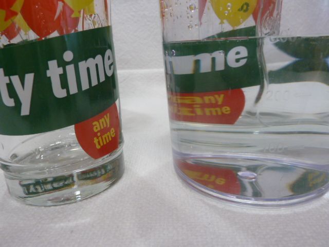 4 Vintage 90er Jahre Coca Cola Glas Party Time 0,3 Liter Sammler in Täferrot