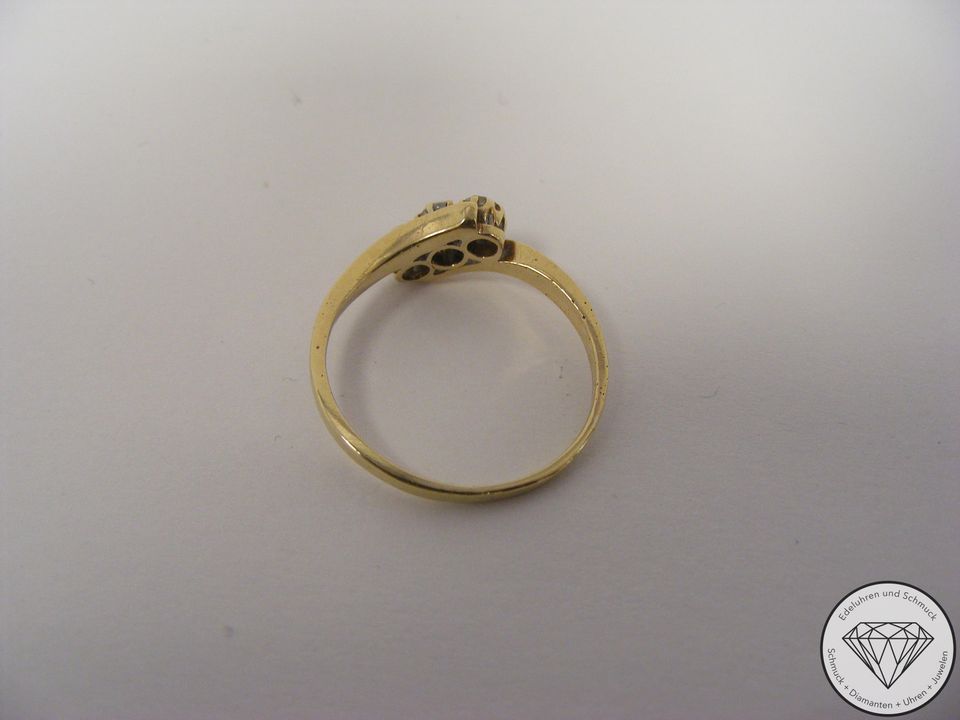 WERT 1.190,- RING Diamant 750er Gelb Gold 202617 xxyy in Hannover