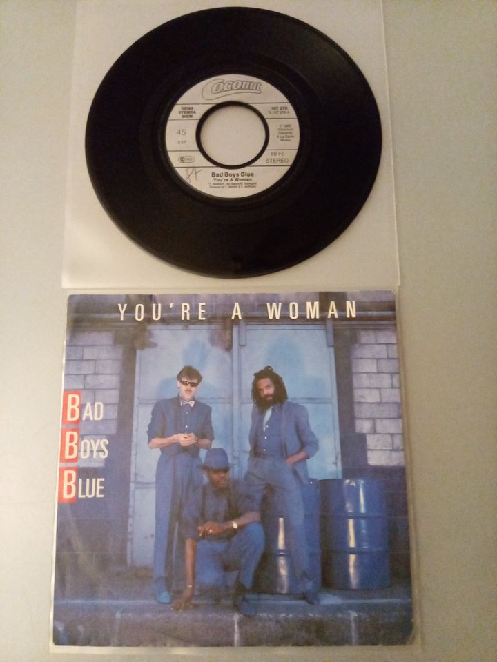 Bad Boys Blue ‎Vinyl Single – You're A Woman – Europa 1985 in Köln