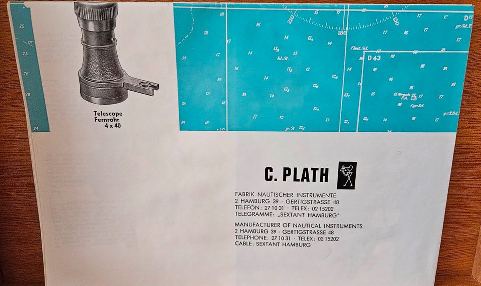 Sextant Micrometer C. Plath 6 fach Vergrößerung in Bonn