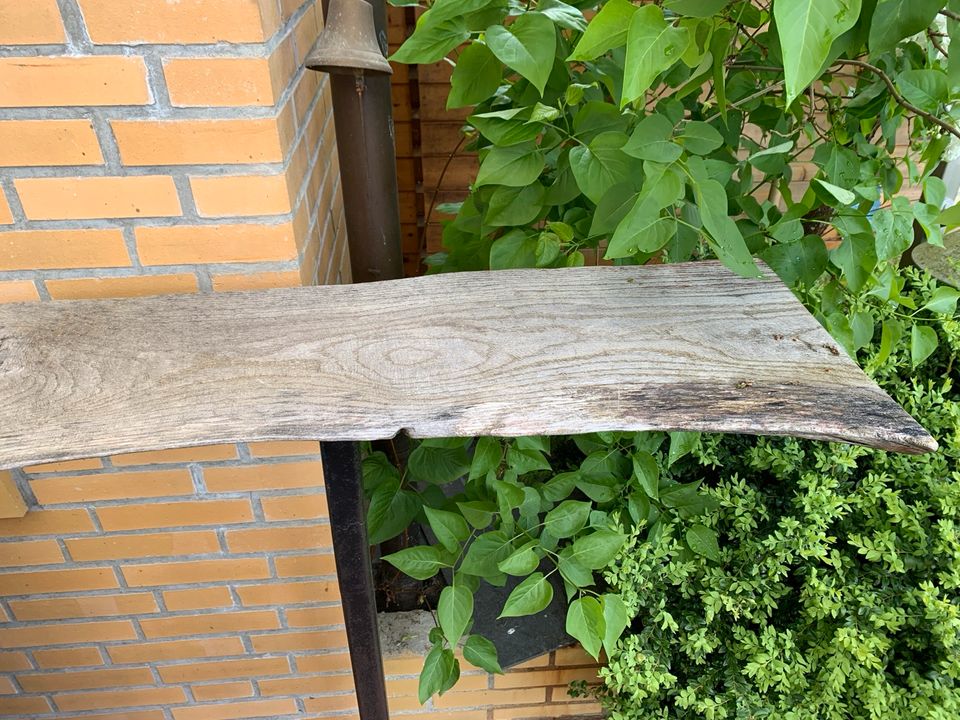 Stehtisch Unikat Eiche Bohle Holz Vollholz Metall Schwarz Tisch in Dahlenburg