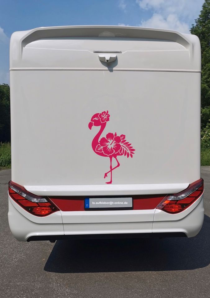 Wohnmobile Wohnwagen Anhänger PKW Aufkleber Flamingo in Nordrhein-Westfalen  - Beckum
