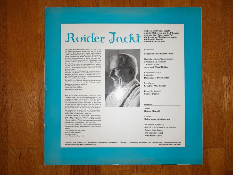 Roider Jackl LP Schallplatte Boarisches Bier in Moosthenning