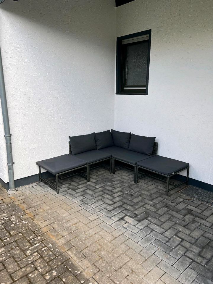 5-er Lounge Set, Outdoor, Balkon, Rattan in Niederkassel
