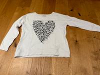 Cooler Pulli Pullover - Zara Gr. M weiß - Herz Totenköpfe Damen Rheinland-Pfalz - Köwerich Vorschau