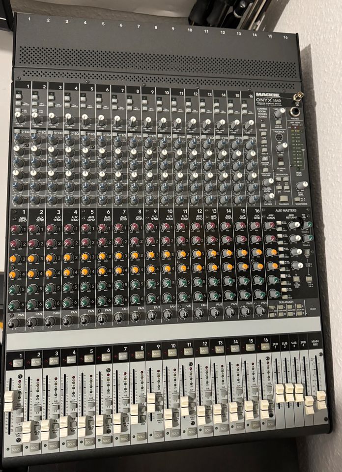 Mackie ONYX 1640i FireWire Mischpult 16 Kanal Recording Mixer in Stuttgart