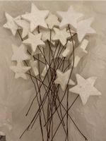 Konvolut beglimmte Sterne auf Edelrost Weihnachten white chr Baden-Württemberg - Weinstadt Vorschau