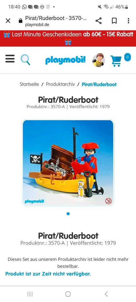 Playmobil 3550 Piratenschiff 3480 3546 Seeleute Seeräuber in Castrop-Rauxel