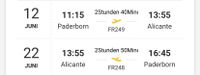 Flugticket Hin-+Rückflug Paderborn- Alicante Nordrhein-Westfalen - Paderborn Vorschau