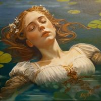 Ophelia (Original-Ölgemälde von Luguri) museal Nordrhein-Westfalen - Witten Vorschau