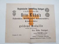 Hygieinische Ausstellung Stuttgart Fahrräder Militärräder 1890 Baden-Württemberg - Leonberg Vorschau