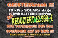 ⚠️ GEISTESkranke Solaranlage ✅ Wir verdoppeln deinen Batteriespeicher auf 20 kwh! Solaranlage 24 Module Glas-Glas bifazial - Hybrid-WR - 20 kWh Speicher - UK von K2 - Kabel und Stecker Hessen - Waldems Vorschau