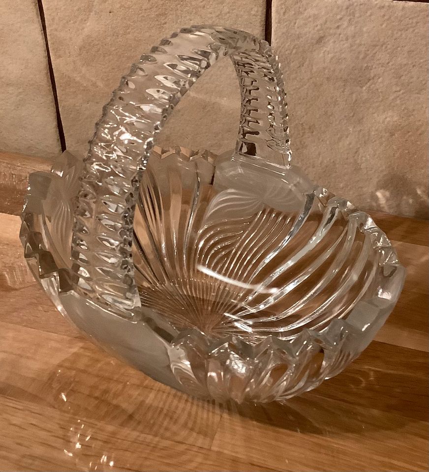 Bleikristall Kristall Glas Körbchen Korb schöner Schliff in Herne