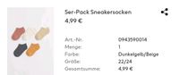 Sneaker Socken 22-24 H&M wie neu Rheinland-Pfalz - Essenheim Vorschau